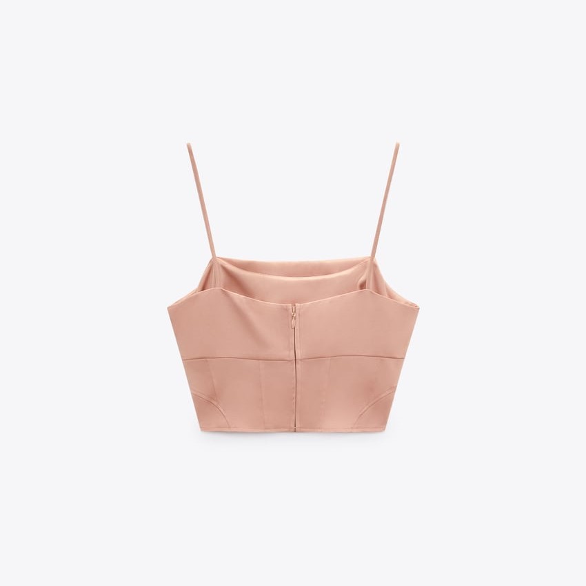 Satin Corsetry-Inspiored Top