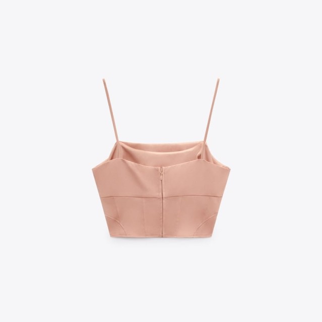 Satin Corsetry-Inspiored Top