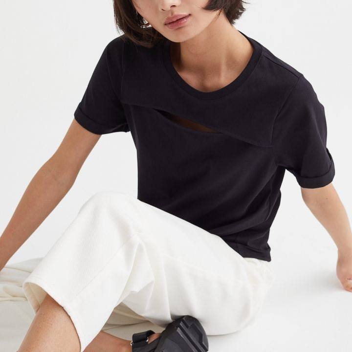 cut-out detail T-shirt