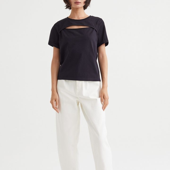 cut-out detail T-shirt