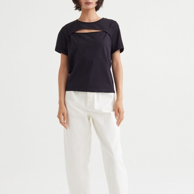 cut-out detail T-shirt