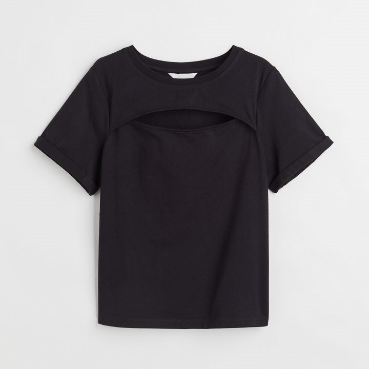 cut-out detail T-shirt