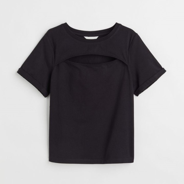 cut-out detail T-shirt