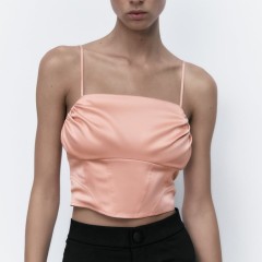 Satin Corsetry-Inspiored Top