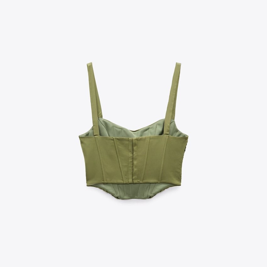 Draped Corsetry-Inspired Top