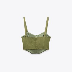 Draped Corsetry-Inspired Top