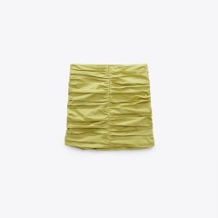 Draped Mini Skirt