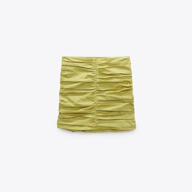 Draped Mini Skirt