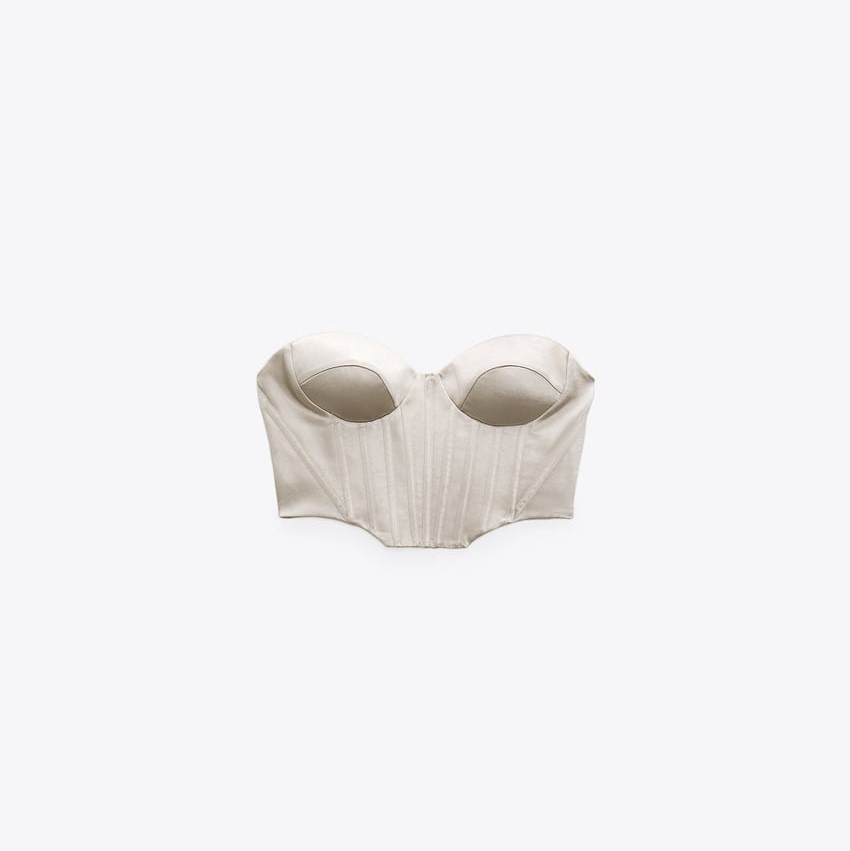 Satin Corsetry-Inspired Top