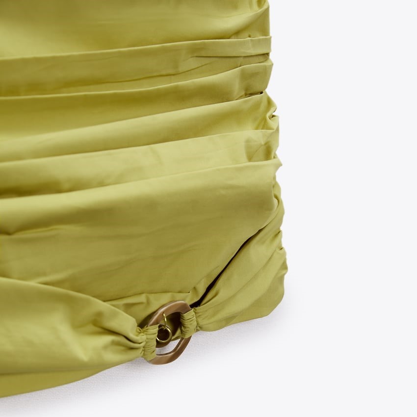 Draped Mini Skirt