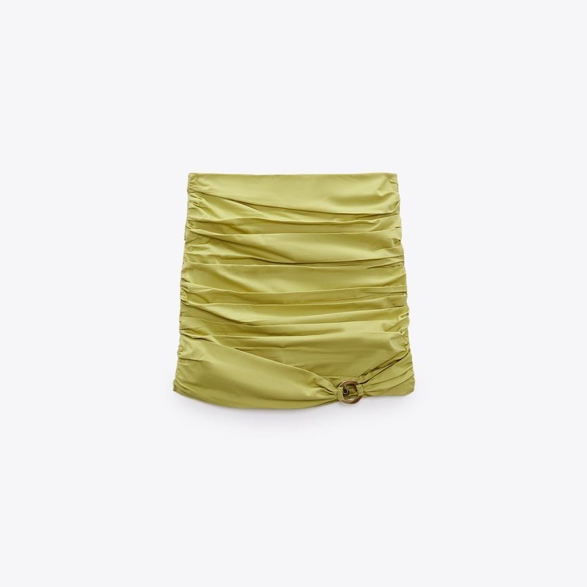 Draped Mini Skirt
