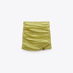 Draped Mini Skirt