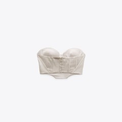 Satin Corsetry-Inspired Top