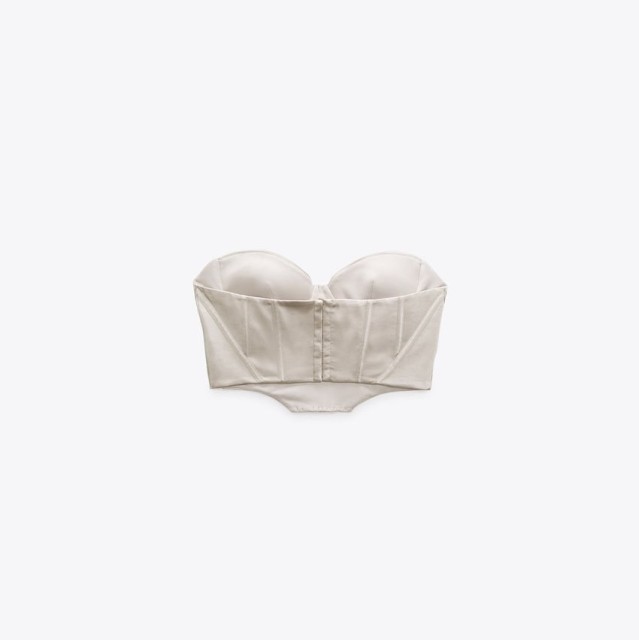Satin Corsetry-Inspired Top