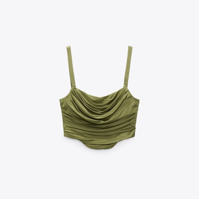 Draped Corsetry-Inspired Top