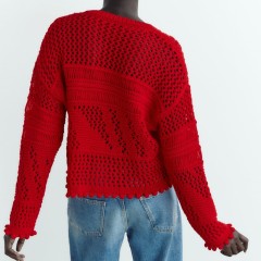 Pointelle Knit Sweater