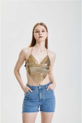 Suspender neck vest top