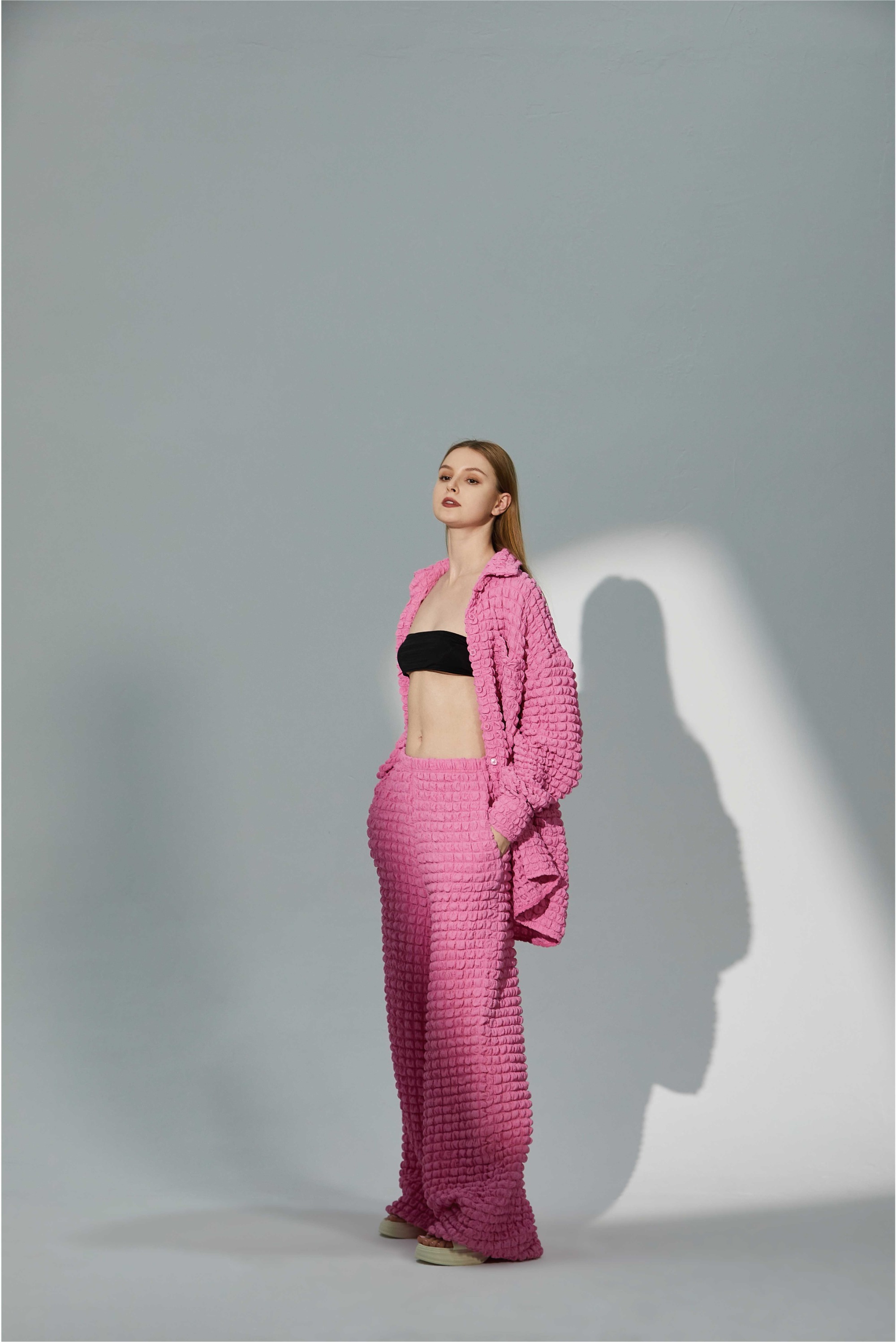 Suit, coat, underwear, straight leg pants set