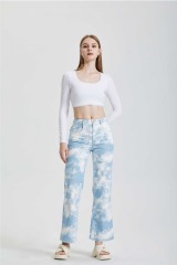 Square neck knitted short top