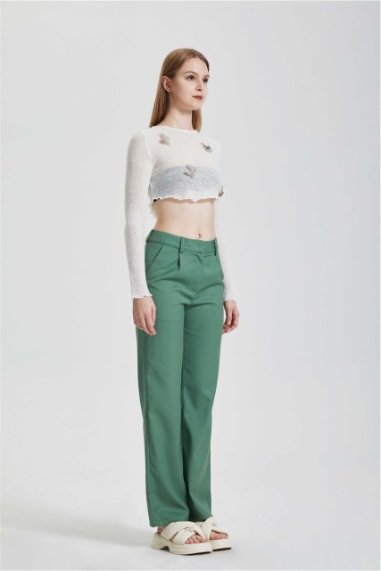 Perspective Mesh Long Sleeve Top