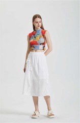 Short top jazz design sleeveless top
