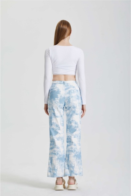 Square neck knitted short top