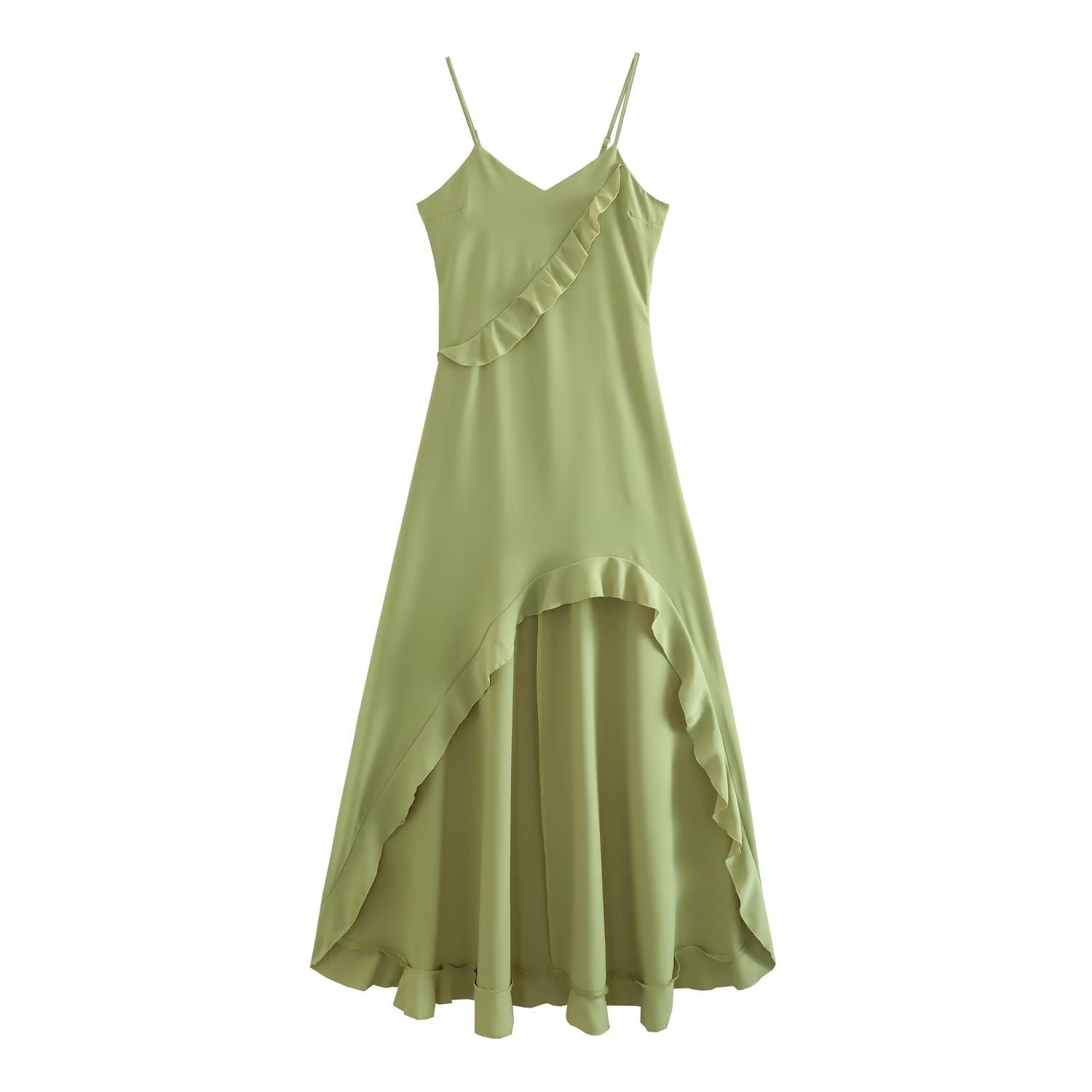 Ruffle Hem Sling Skirt