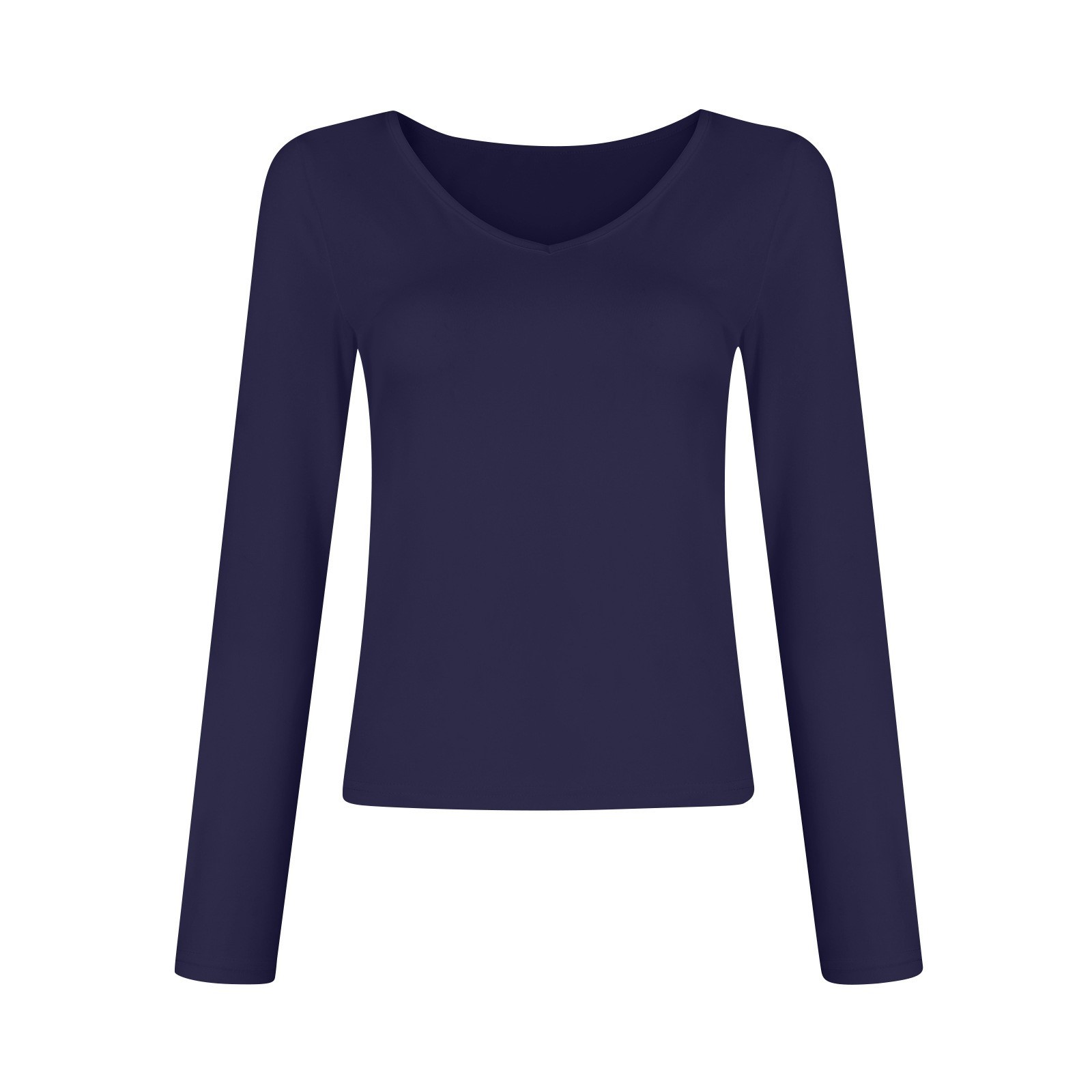 V-neck Long Sleeved Versatile Top