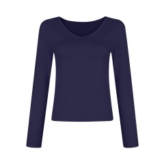 V-neck Long Sleeved Versatile Top