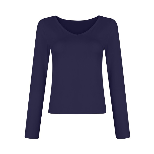 V-neck Long Sleeved Versatile Top