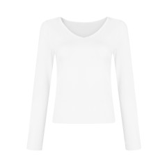 V-neck Long Sleeved Versatile Top