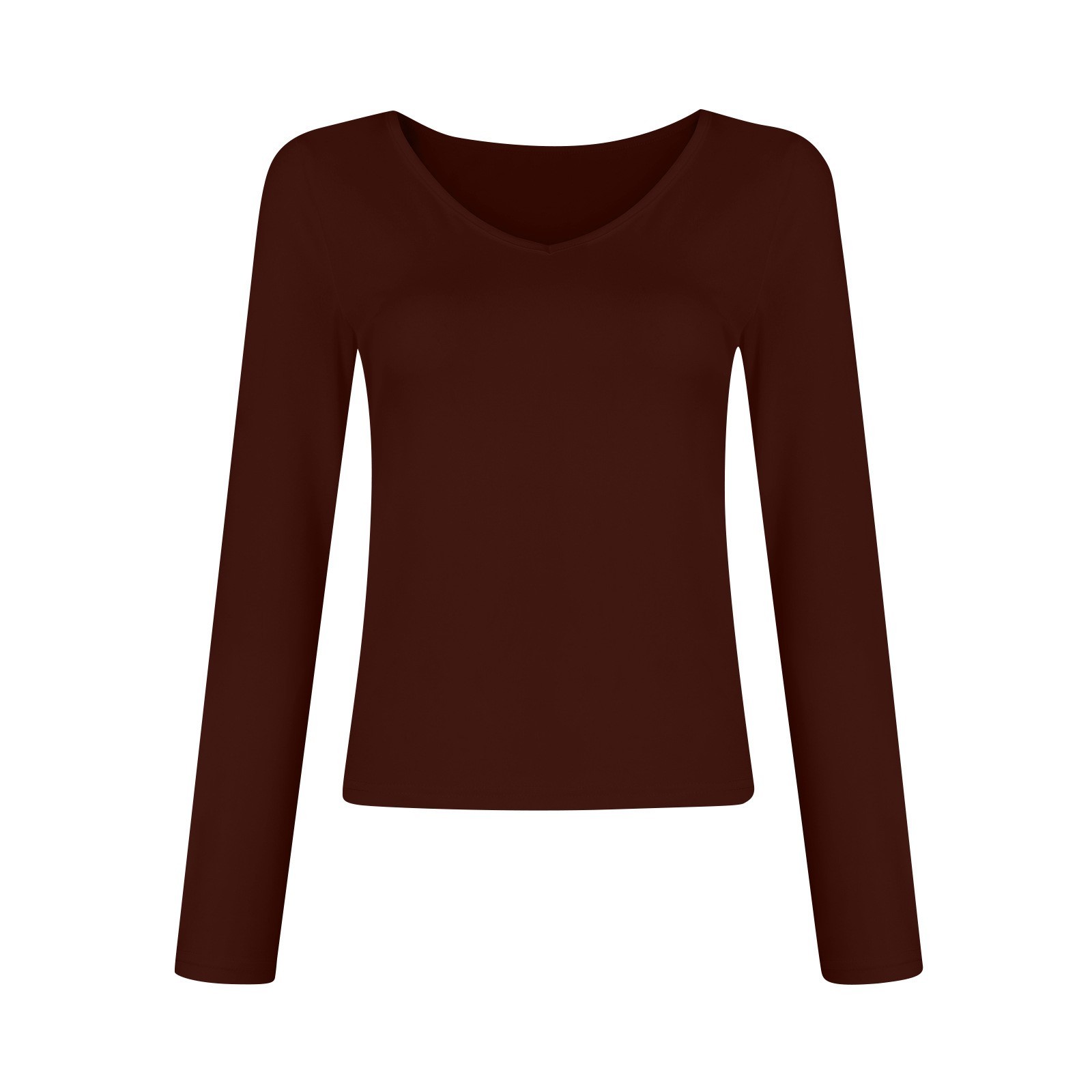 V-neck Long Sleeved Versatile Top