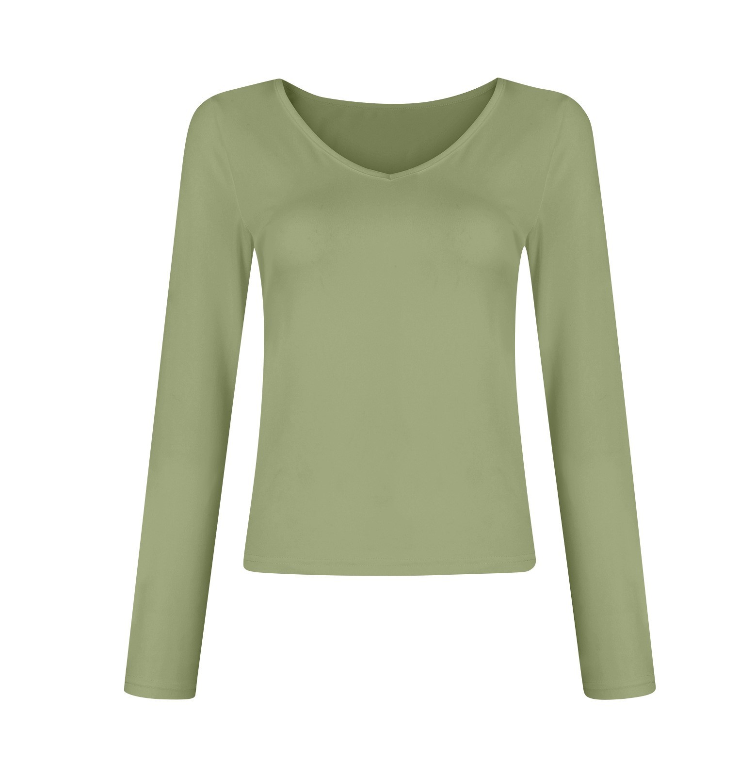 V-neck Long Sleeved Versatile Top