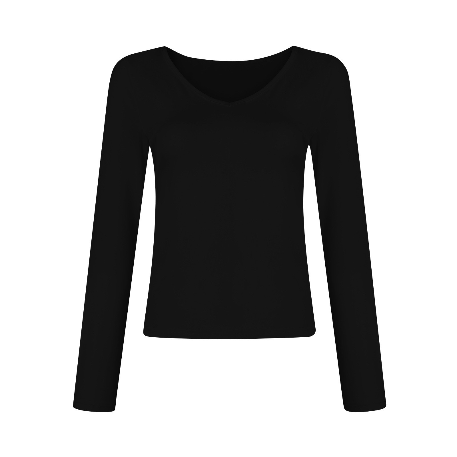 V-neck Long Sleeved Versatile Top