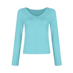V-neck Long Sleeved Versatile Top