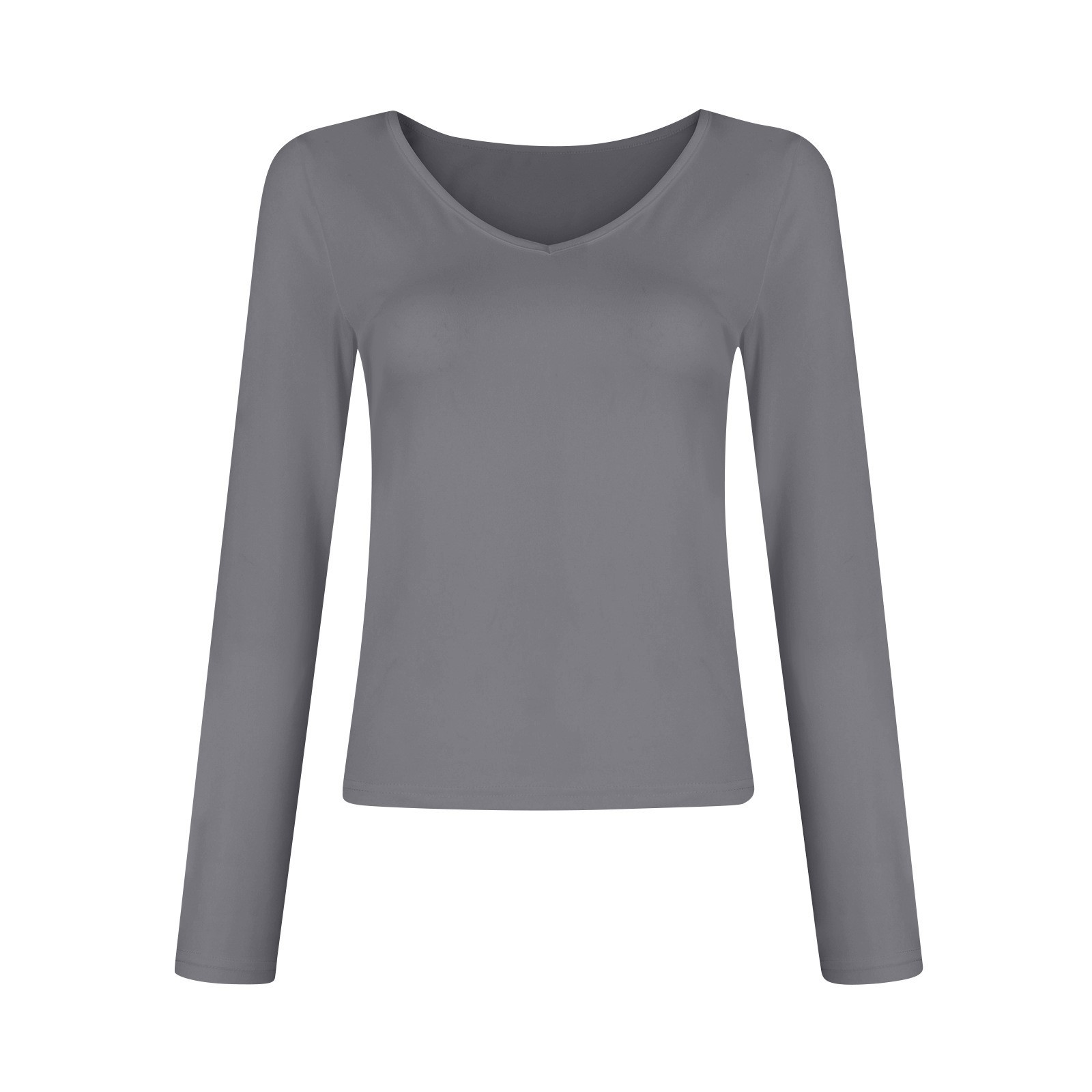 V-neck Long Sleeved Versatile Top