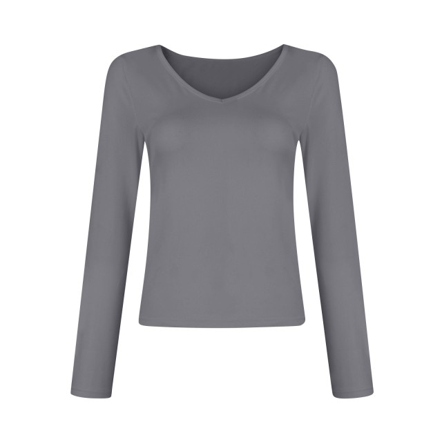 V-neck Long Sleeved Versatile Top