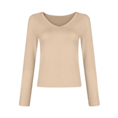 V-neck Long Sleeved Versatile Top