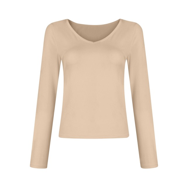 V-neck Long Sleeved Versatile Top