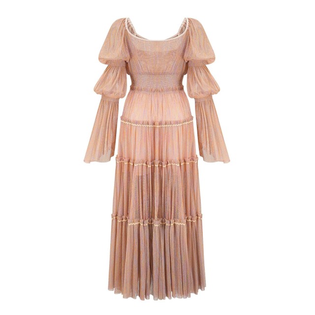 Solid Sequin One Line Neck Dress