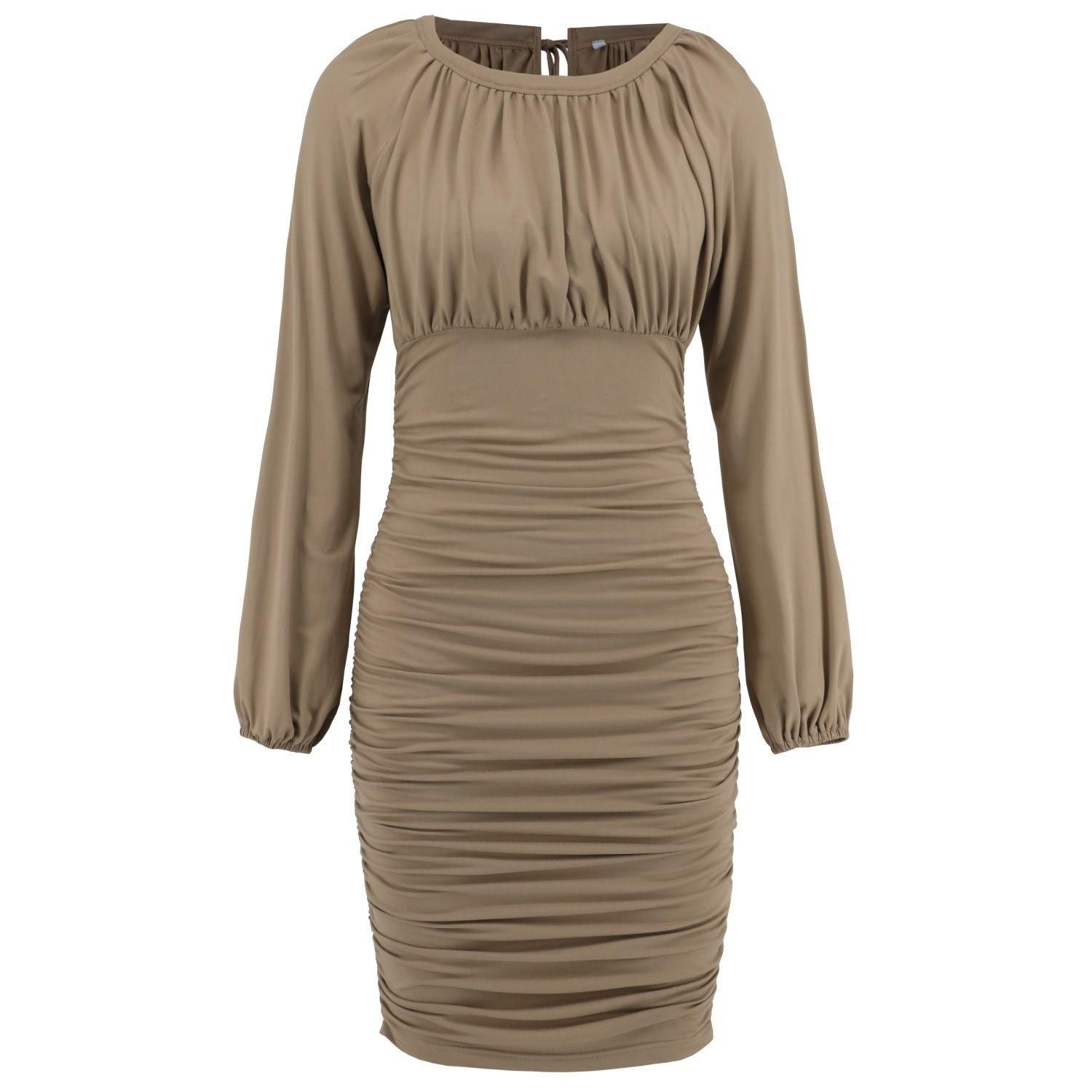 Lace up Long Sleeved Dress