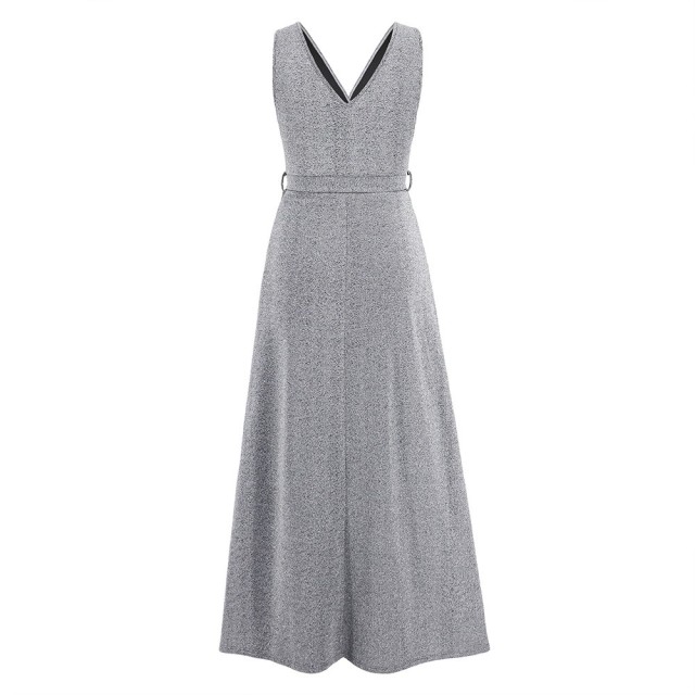 Sleeveless V-neck Prom Dress
