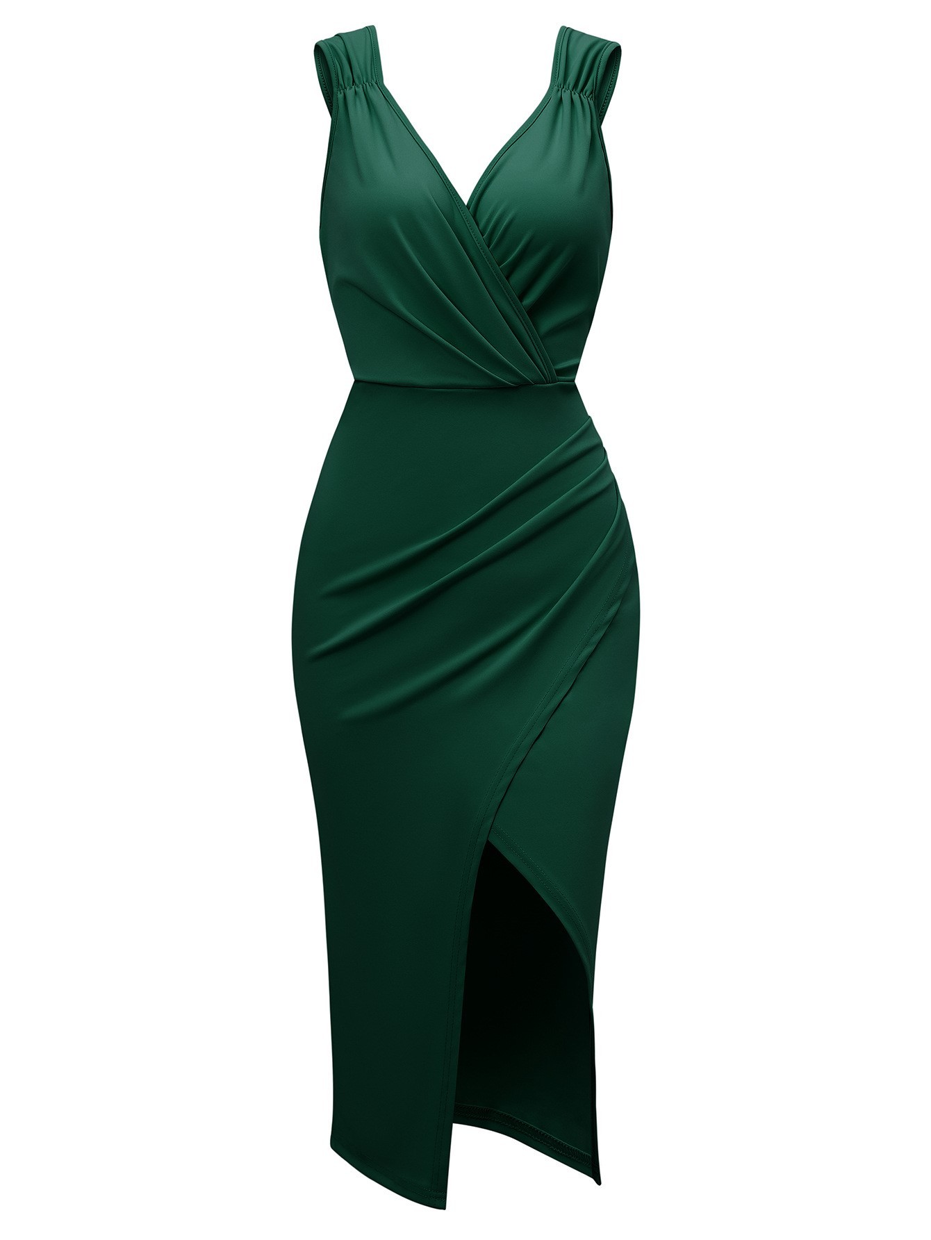 V-neck Sleeveless Dress