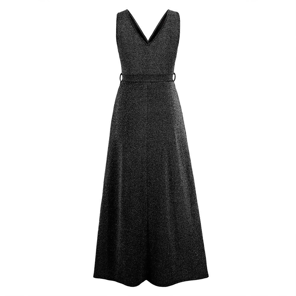 Sleeveless V-neck Prom Dress