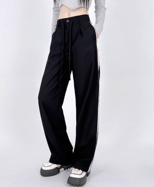 High Waisted Straight Leg Pants