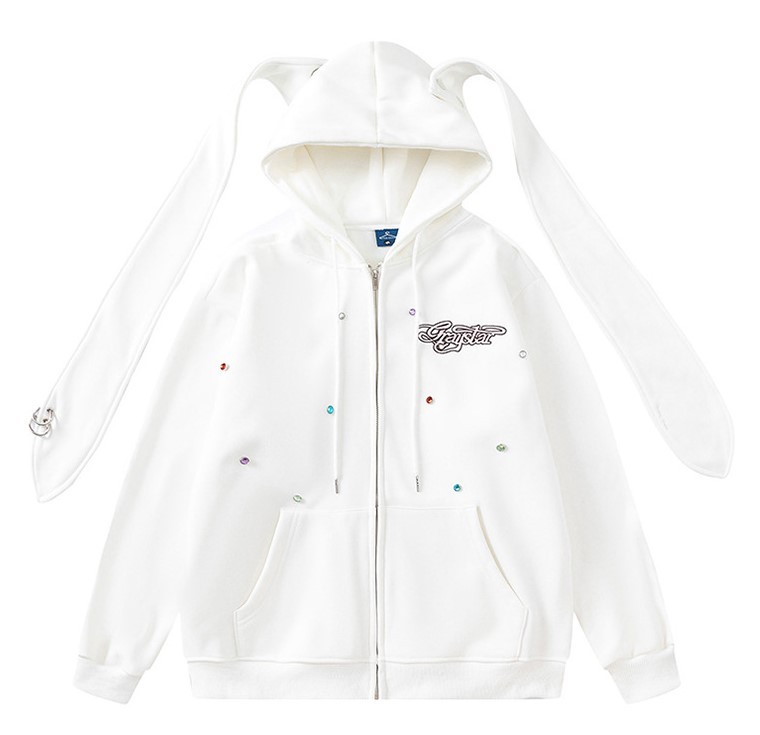 Vintage Rabbit Ear Hoodie