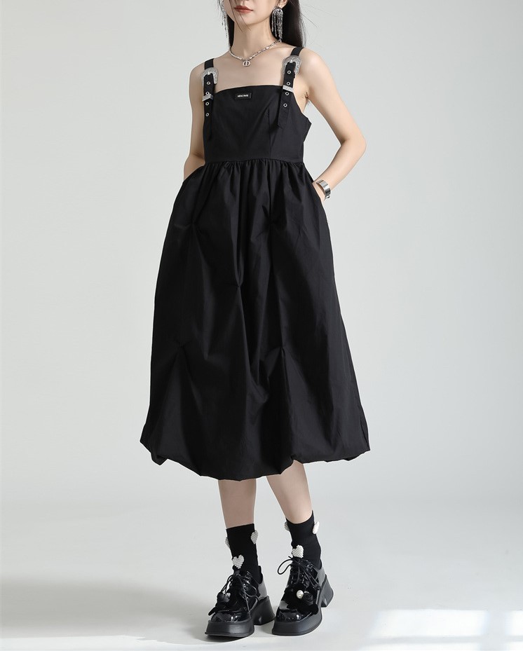 Rugged Irregular Strap Dress