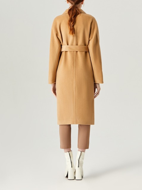 Double Layer Collar Lining Waistband Coat