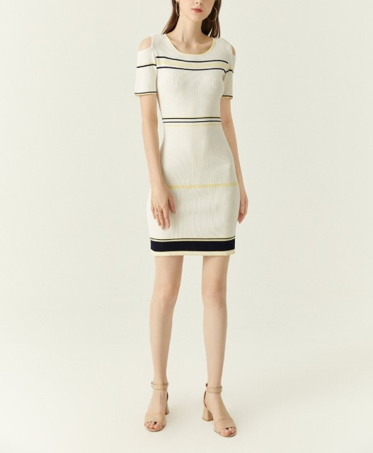 Intermittent Color Dress