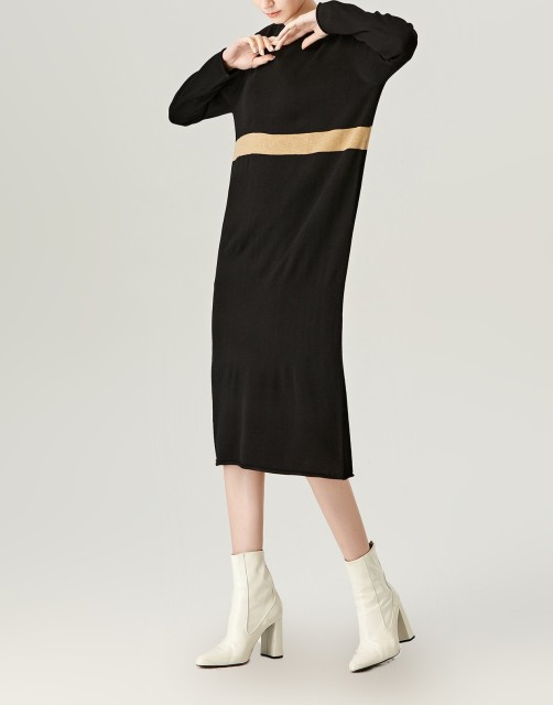 Loose Fitting Color Matching Dress